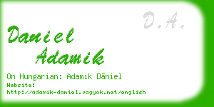 daniel adamik business card