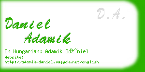 daniel adamik business card